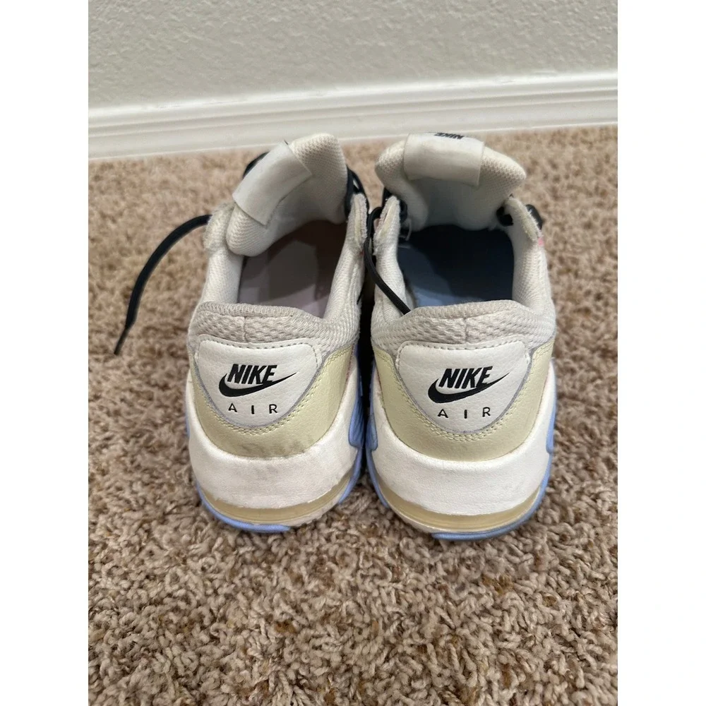 Nike Air Max Excee Womens White Black Blue Pink Stitch Sneakers Size 8 - Picture 6 of 8